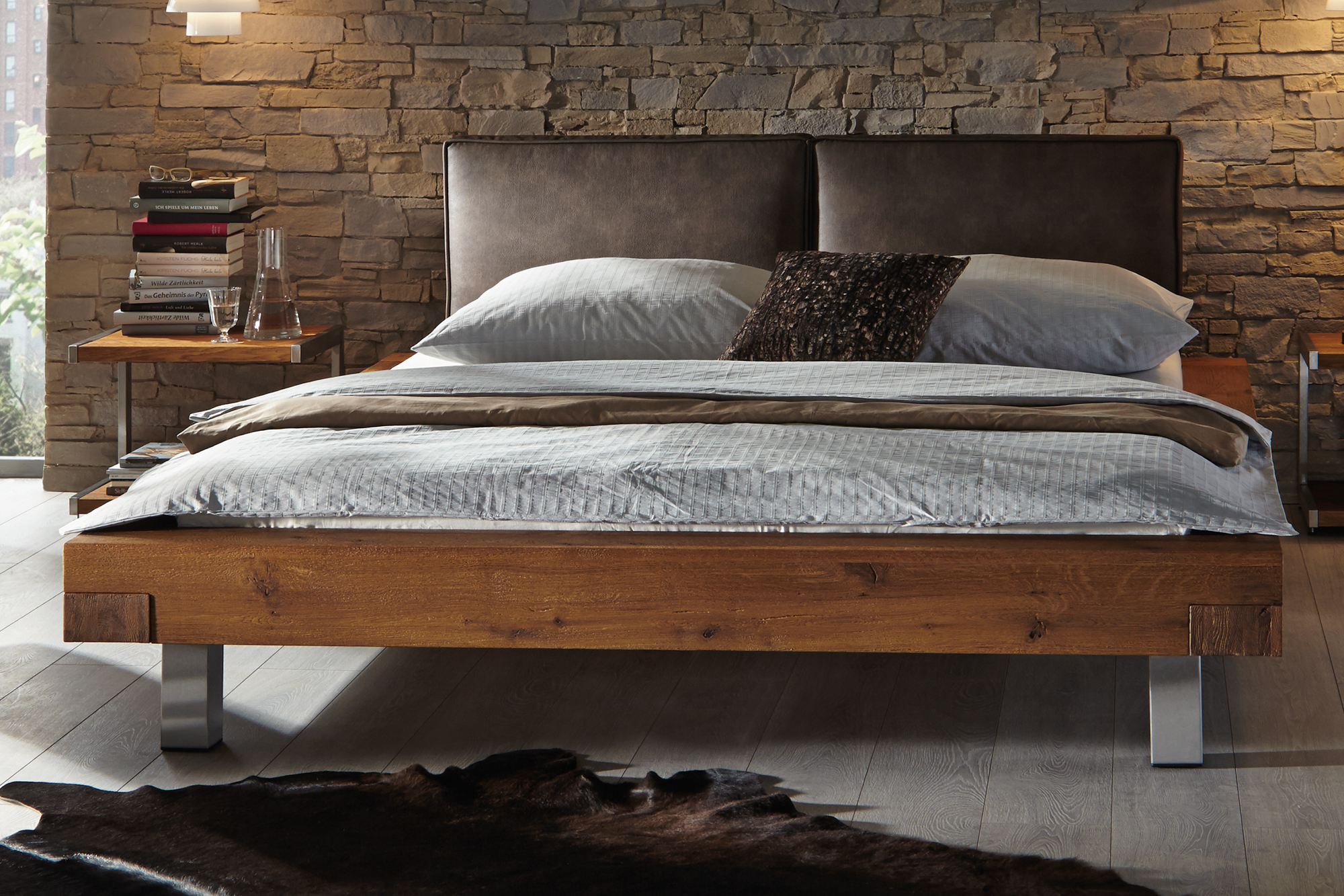 Hasena Bett Oak-Wild Aosta Mico Dorma