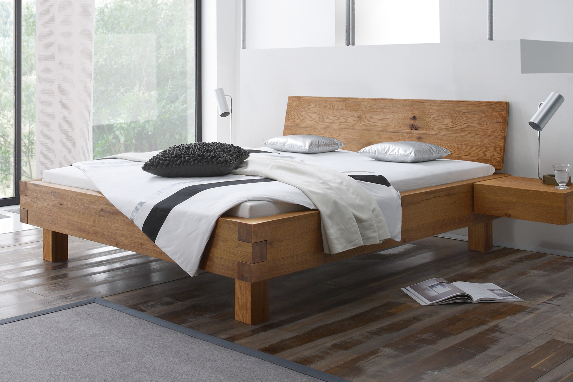 Hasena Konfigurator Bett Oak-Wild Pilatus 23